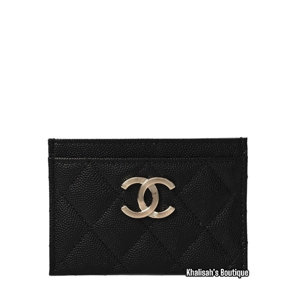 CHANEL Handbags - BNIB NWT Rare!! Authentic Chanel CAVIAR Grained Calfskin & Gold-Tone Metal Black